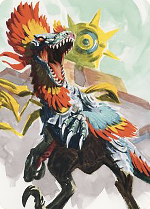 Pantlaza, Sun-Favored Art Card [The Lost Caverns of Ixalan Art Series] | Dumpster Cat Games