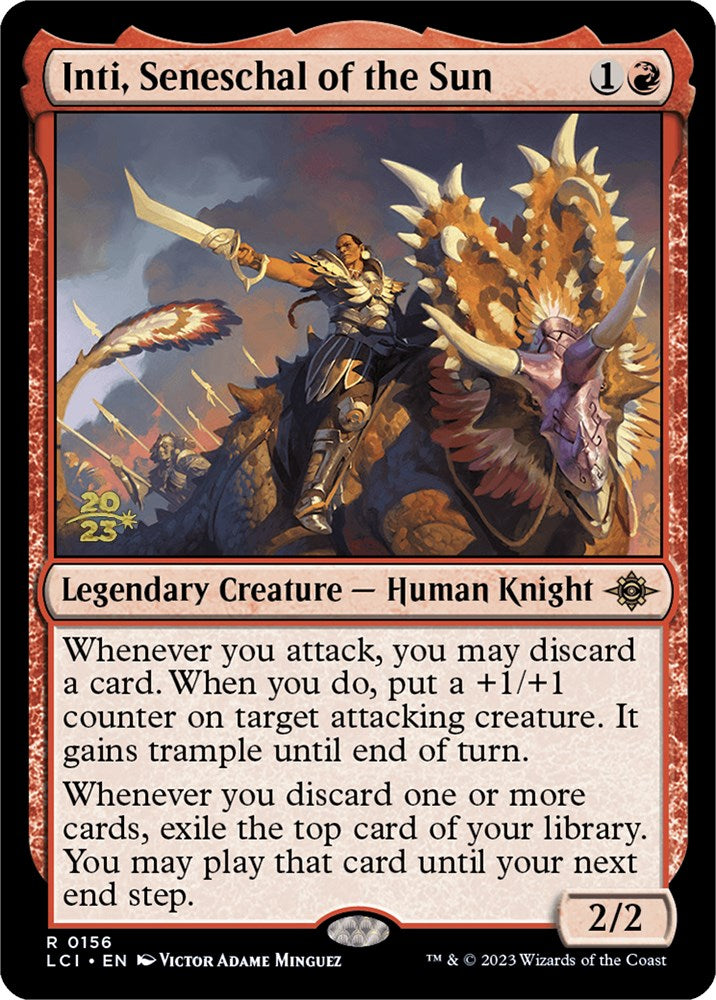 Inti, Seneschal of the Sun [The Lost Caverns of Ixalan Prerelease Cards] | Dumpster Cat Games