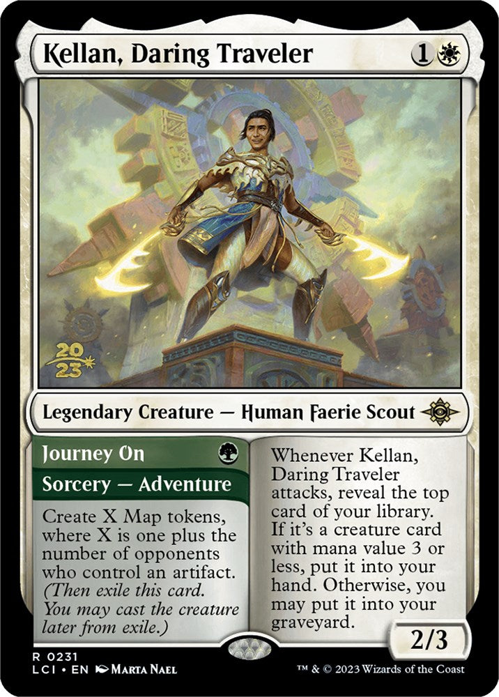 Kellan, Daring Traveler [The Lost Caverns of Ixalan Prerelease Cards] | Dumpster Cat Games