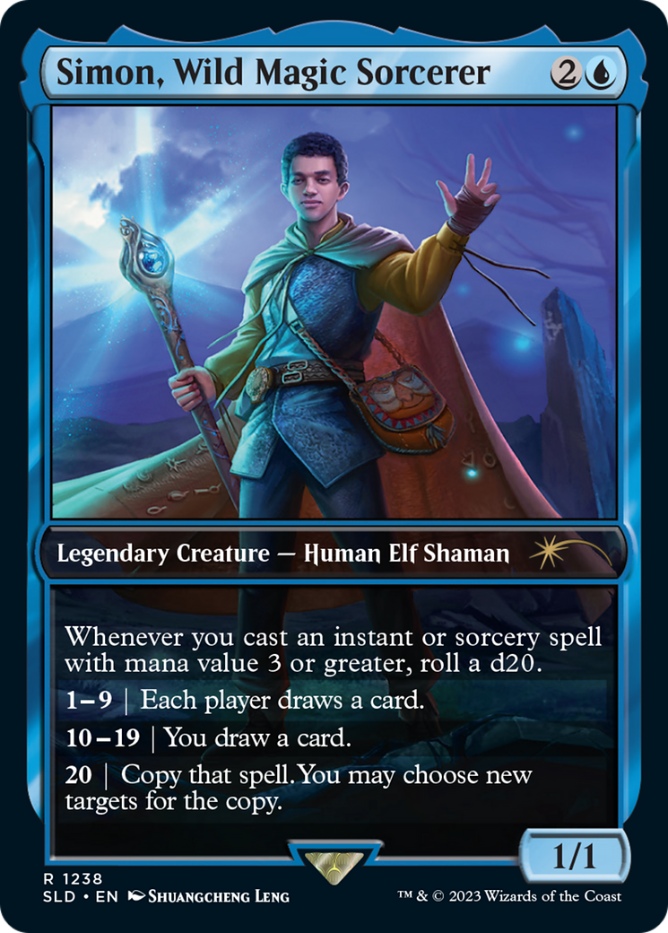 Simon, Wild Magic Sorcerer [Secret Lair Drop Series] | Dumpster Cat Games