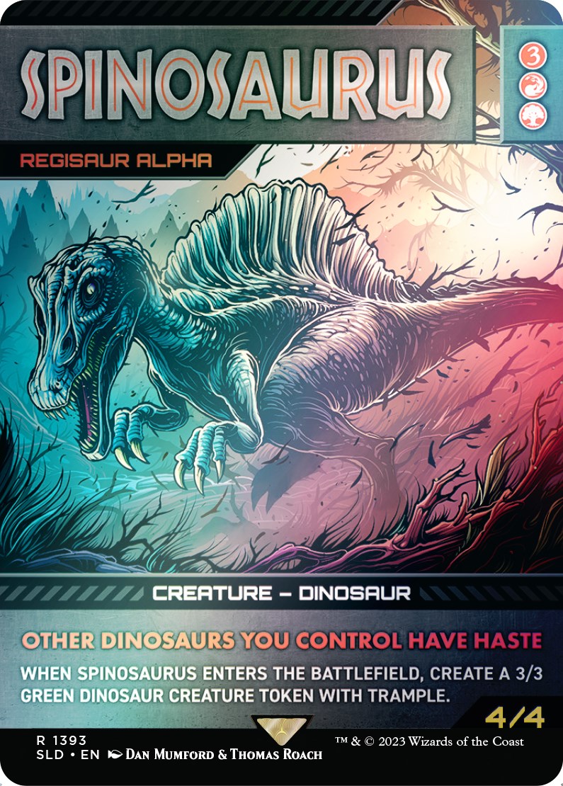 Spinosaurus - Regisaur Alpha (Rainbow Foil) [Secret Lair Drop Series] | Dumpster Cat Games