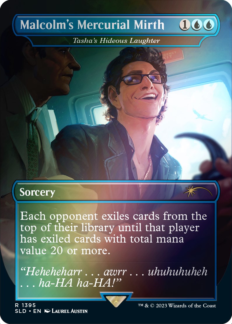 Malcolm's Mercurial Mirth - Tasha's Hideous Laughter (Rainbow Foil) [Secret Lair Drop Series] | Dumpster Cat Games