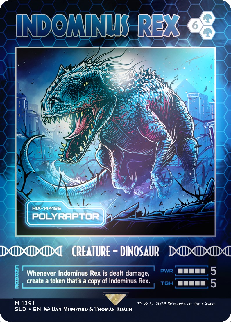 Indominus Rex - Polyraptor (Rainbow Foil) [Secret Lair Drop Series] | Dumpster Cat Games