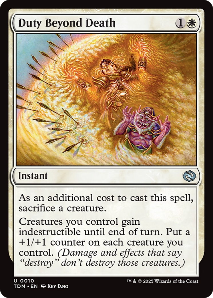 Duty Beyond Death [Tarkir: Dragonstorm] | Dumpster Cat Games