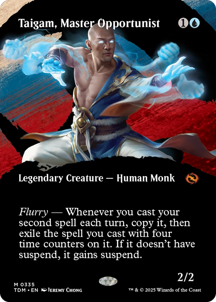Taigam, Master Opportunist (Borderless) [Tarkir: Dragonstorm] | Dumpster Cat Games