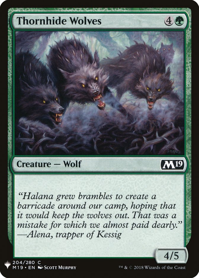 Thornhide Wolves [Mystery Booster] | Dumpster Cat Games