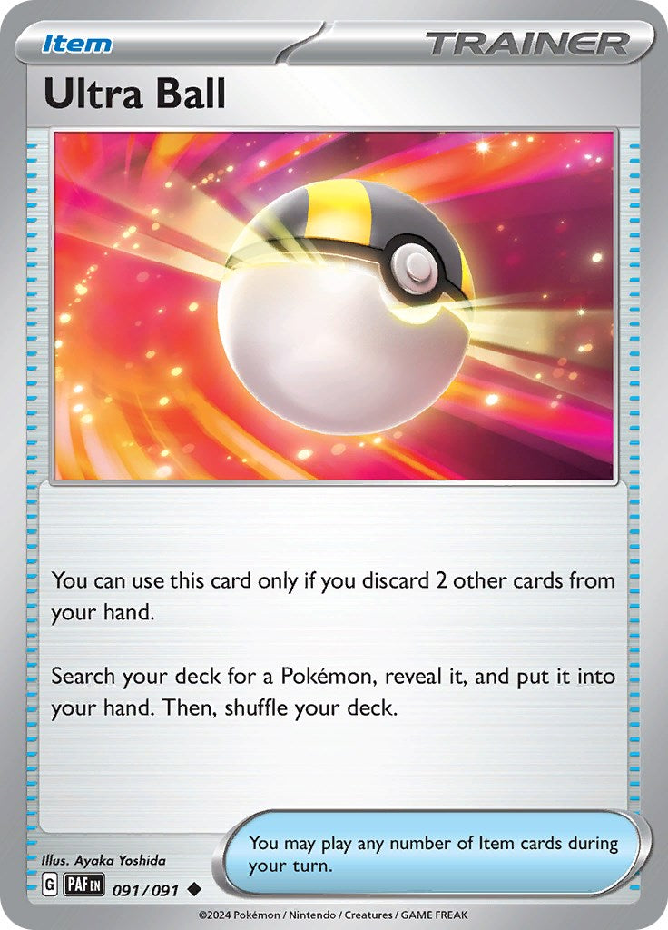 Ultra Ball (091/091) [Scarlet & Violet: Paldean Fates] | Dumpster Cat Games