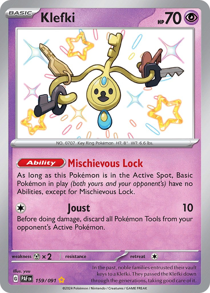 Klefki (159/091) [Scarlet & Violet: Paldean Fates] | Dumpster Cat Games