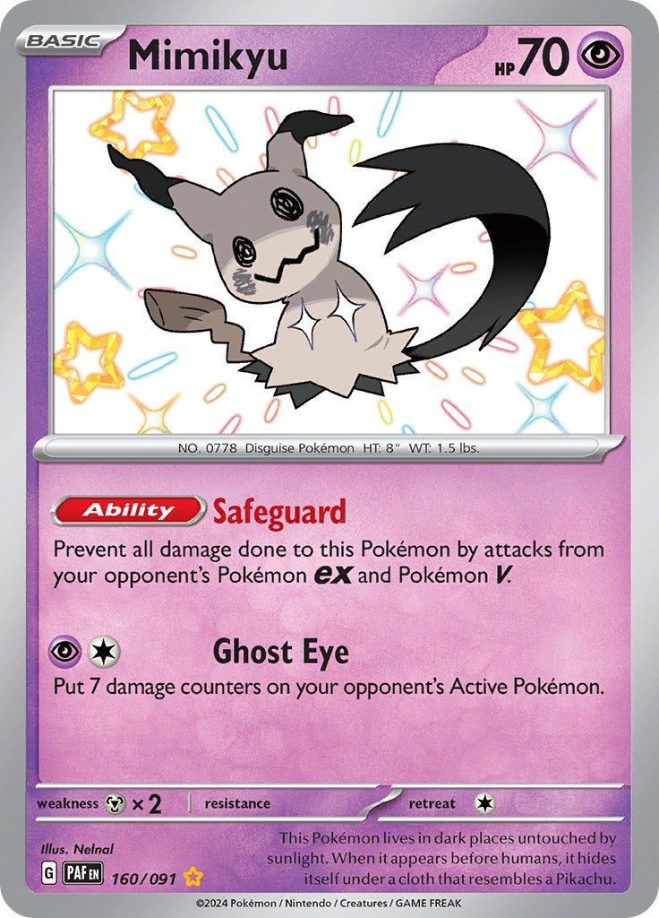 Mimikyu -160/091 [Scarlet & Violet: Paldean Fates] | Dumpster Cat Games
