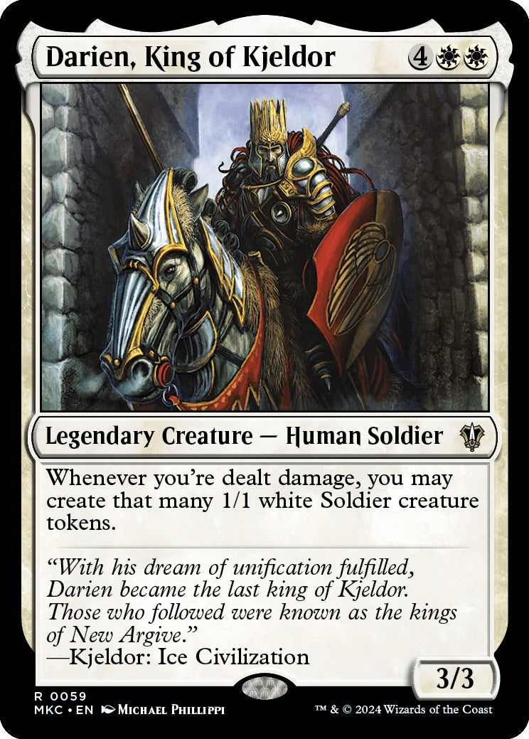 Darien, King of Kjeldor [Murders at Karlov Manor Commander] | Dumpster Cat Games