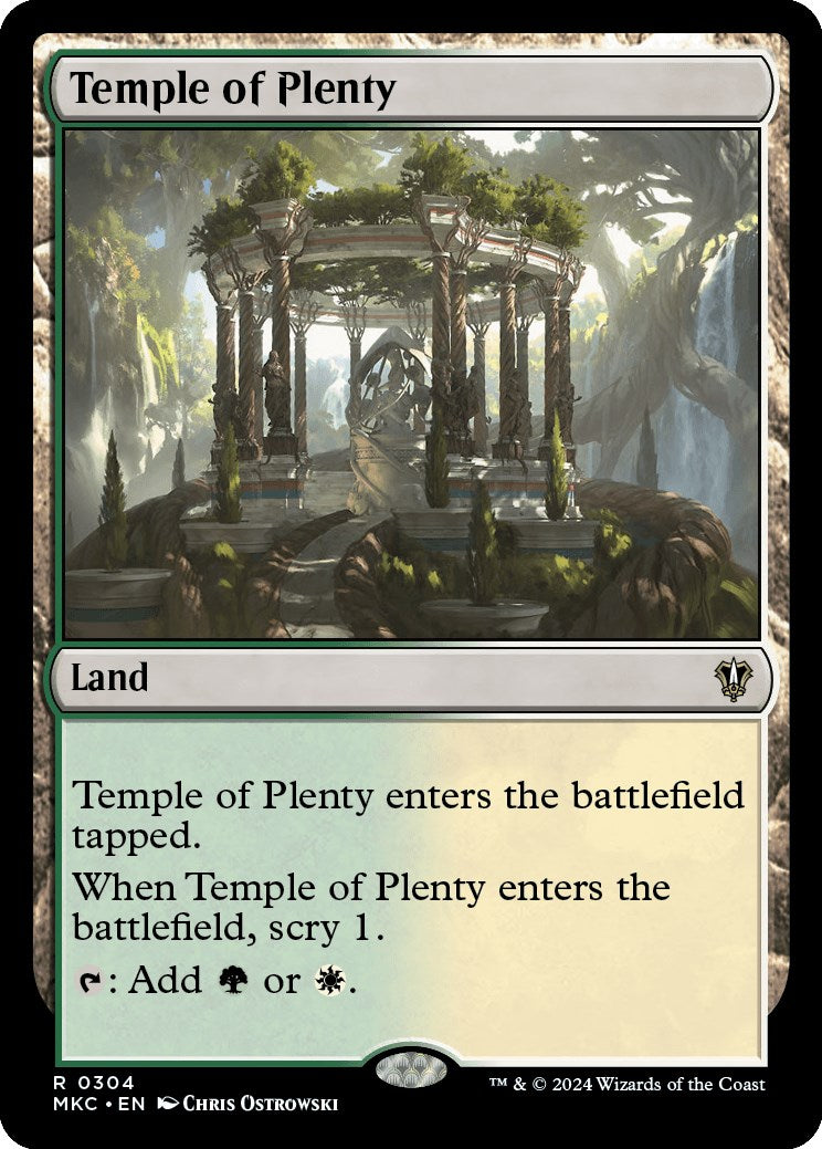 Temple of Plenty [Murders at Karlov Manor Commander] | Dumpster Cat Games