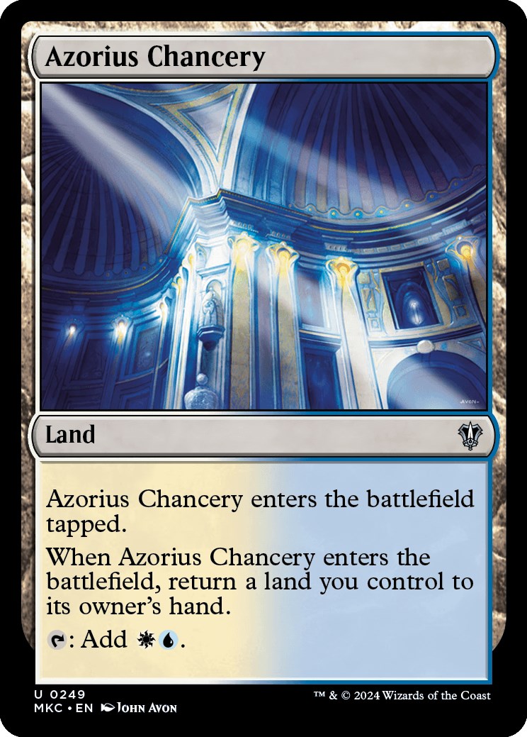 Azorius Chancery [Murders at Karlov Manor Commander] | Dumpster Cat Games