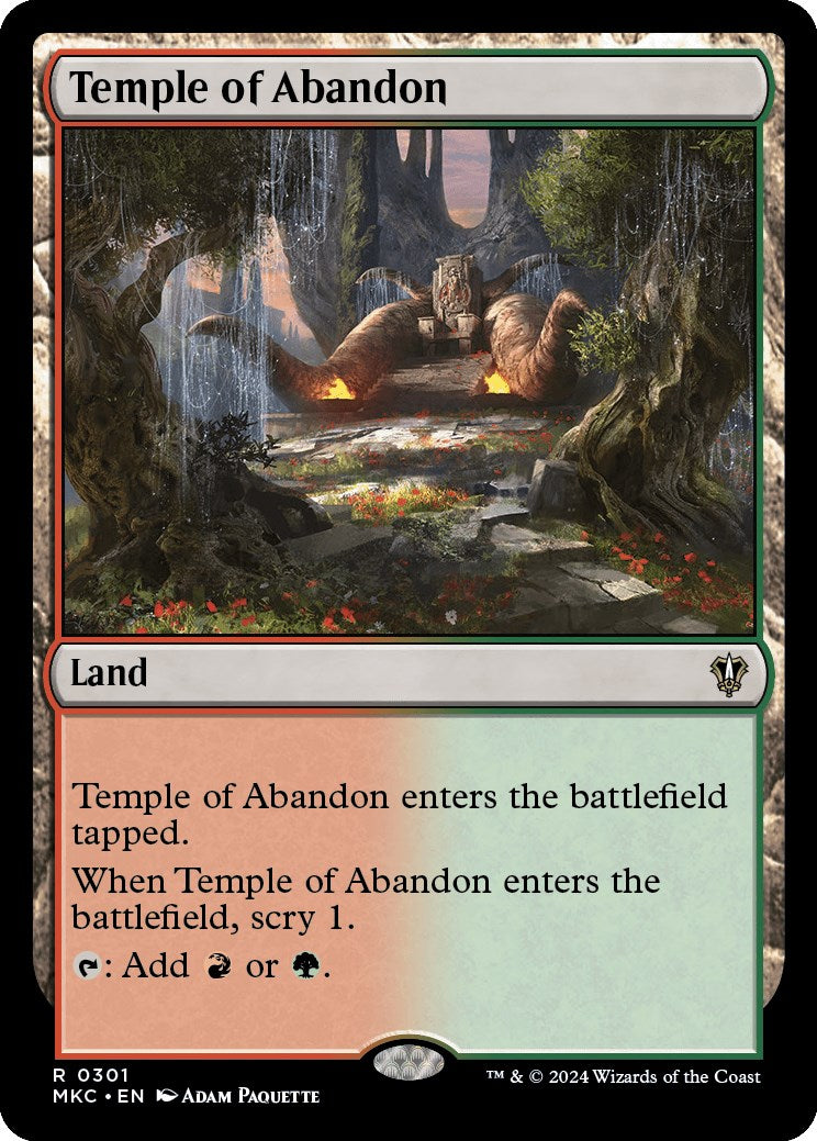 Temple of Abandon [Murders at Karlov Manor Commander] | Dumpster Cat Games