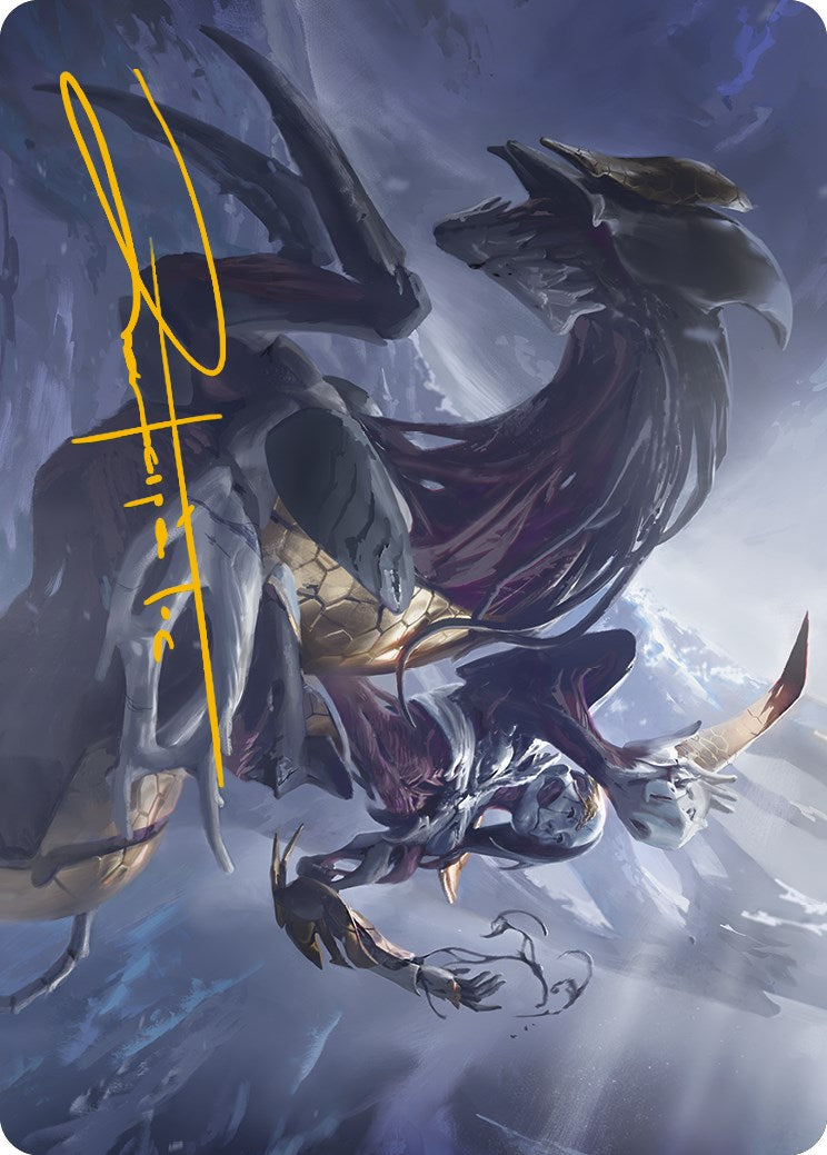 Ria Ivor, Bane of Bladehold Art Card (Gold-Stamped Signature) [Phyrexia: All Will Be One Art Series] | Dumpster Cat Games