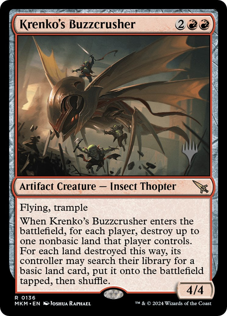 Krenko's Buzzcrusher (Promo Pack) [Murders at Karlov Manor Promos] | Dumpster Cat Games