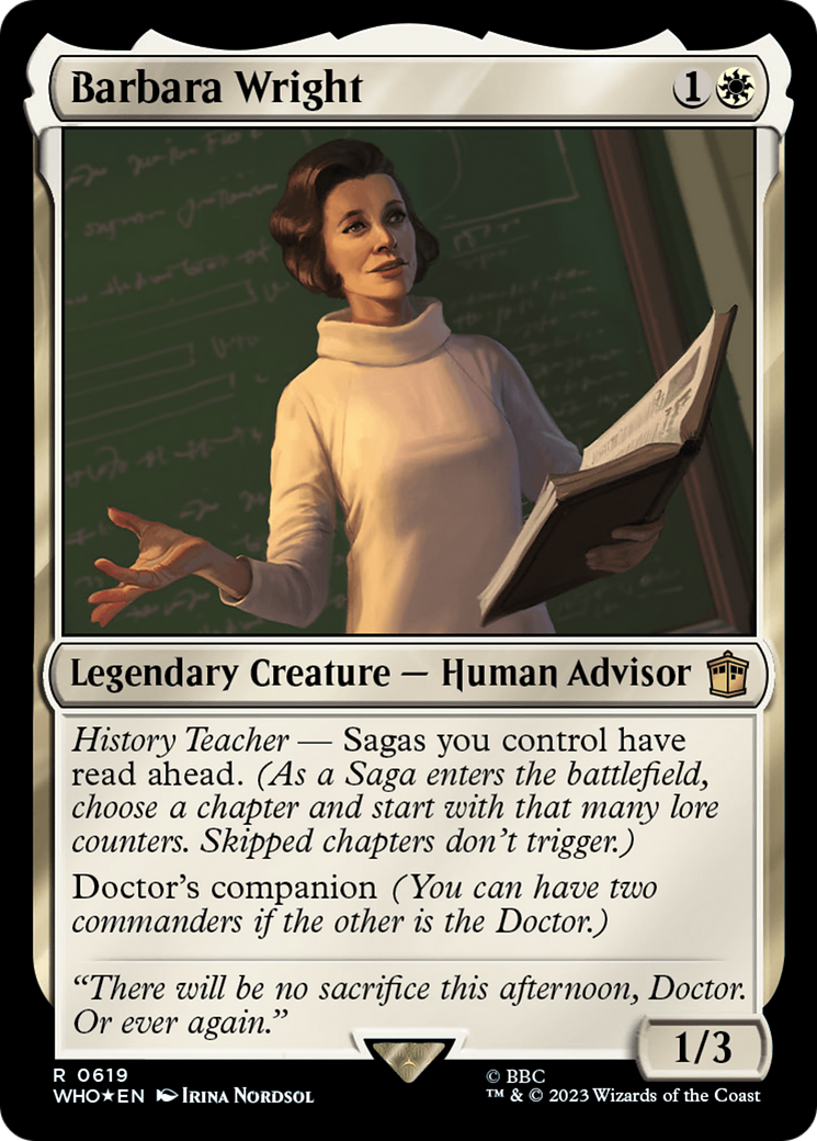 Barbara Wright (Surge Foil) [Doctor Who] | Dumpster Cat Games