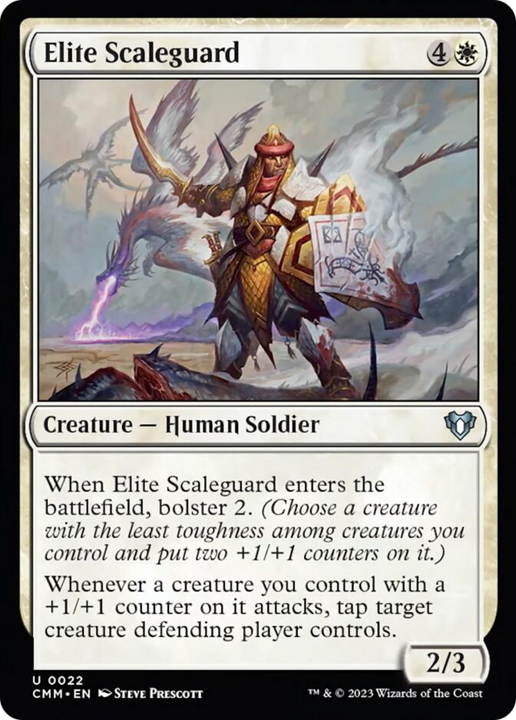Elite Scaleguard [Commander Masters] | Dumpster Cat Games
