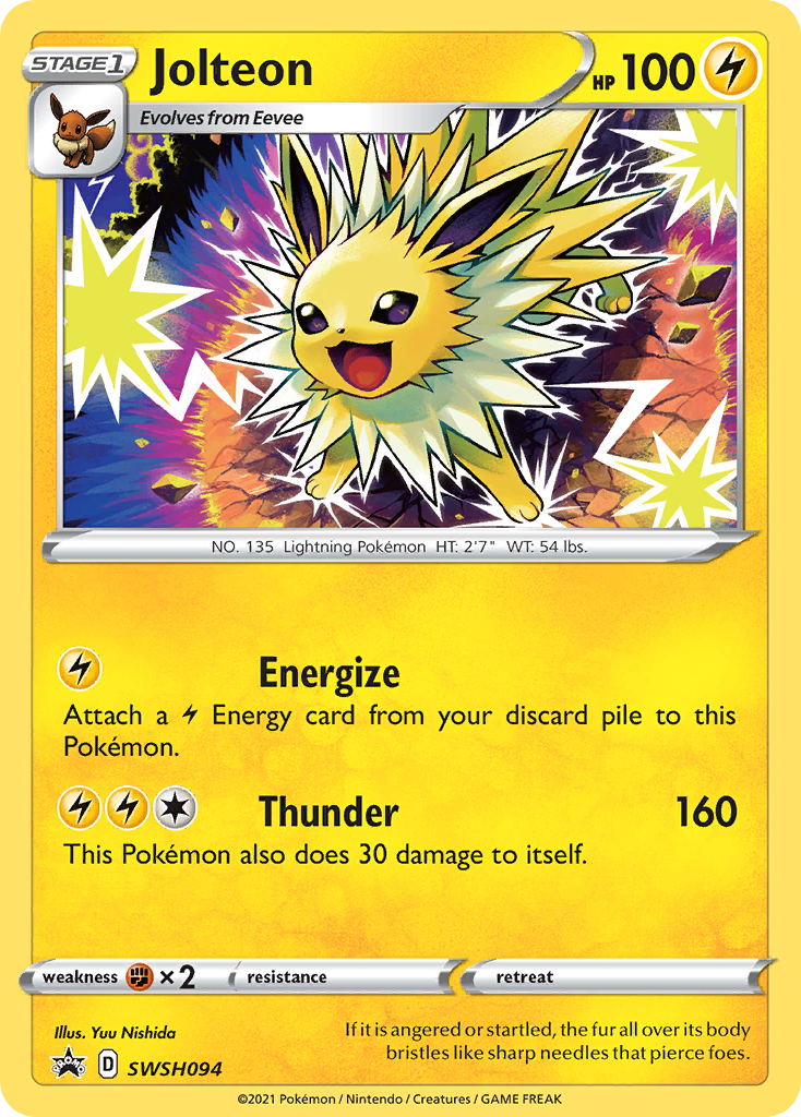 Jolteon (SWSH094) [Sword & Shield: Black Star Promos] | Dumpster Cat Games