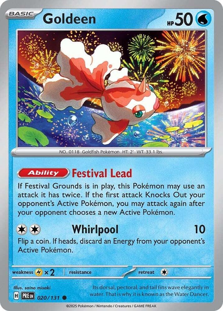 Goldeen (020/131) [Scarlet & Violet: Prismatic Evolutions] | Dumpster Cat Games