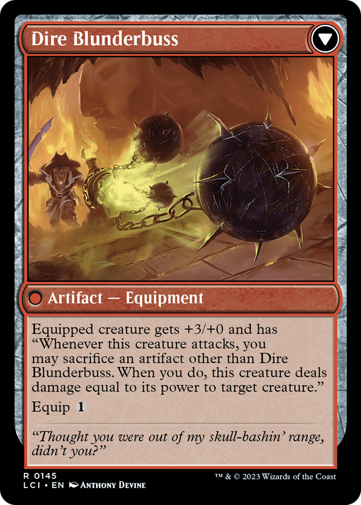 Dire Flail [The Lost Caverns of Ixalan] | Dumpster Cat Games