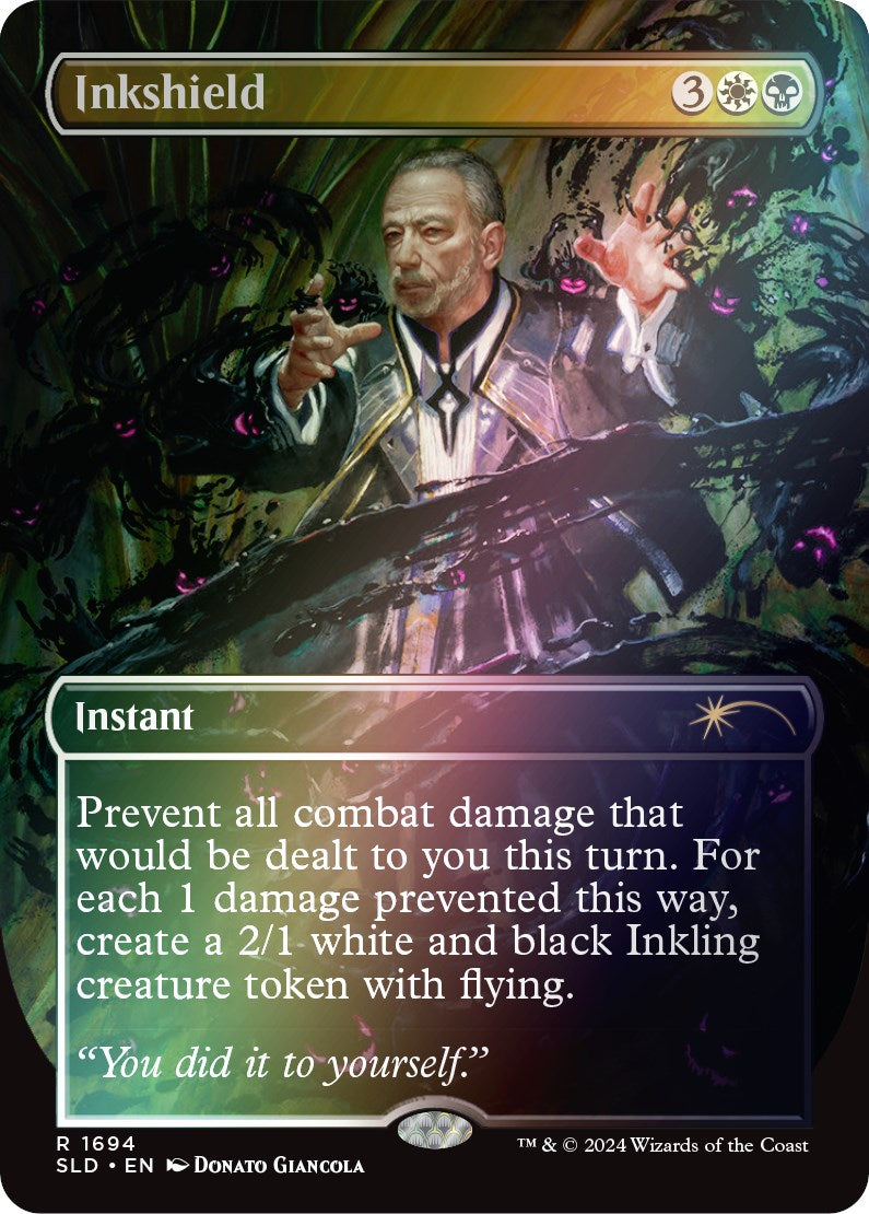 Inkshield (Rainbow Foil) [Secret Lair: Sheldon's Spellbook] | Dumpster Cat Games