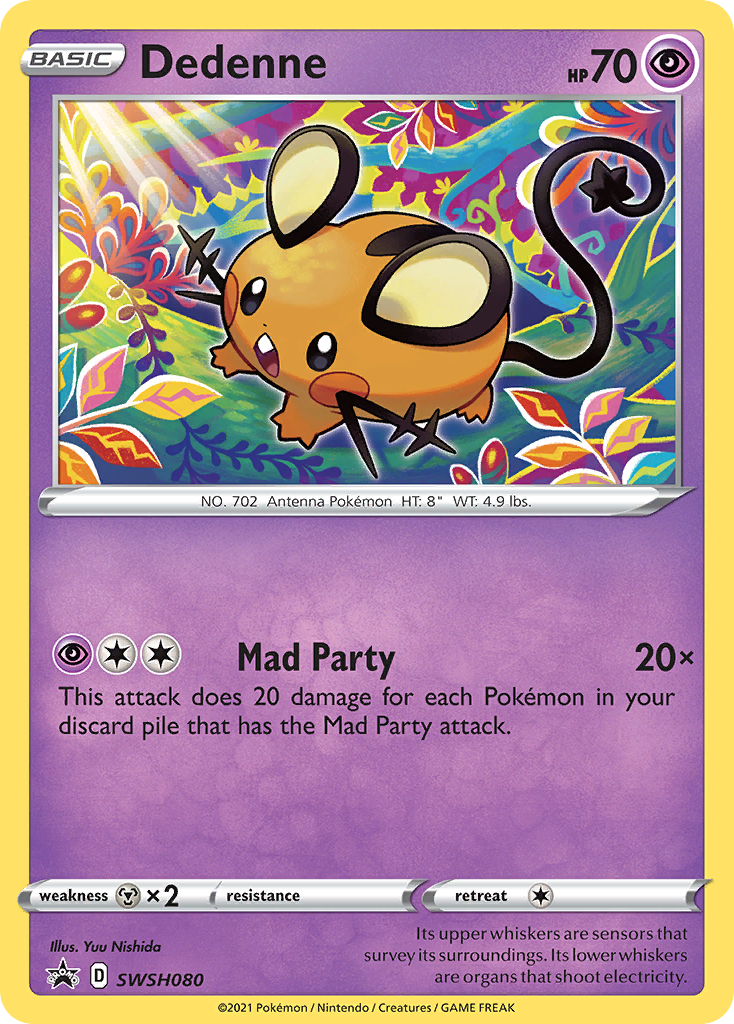 Dedenne (SWSH080) [Sword & Shield: Black Star Promos] | Dumpster Cat Games