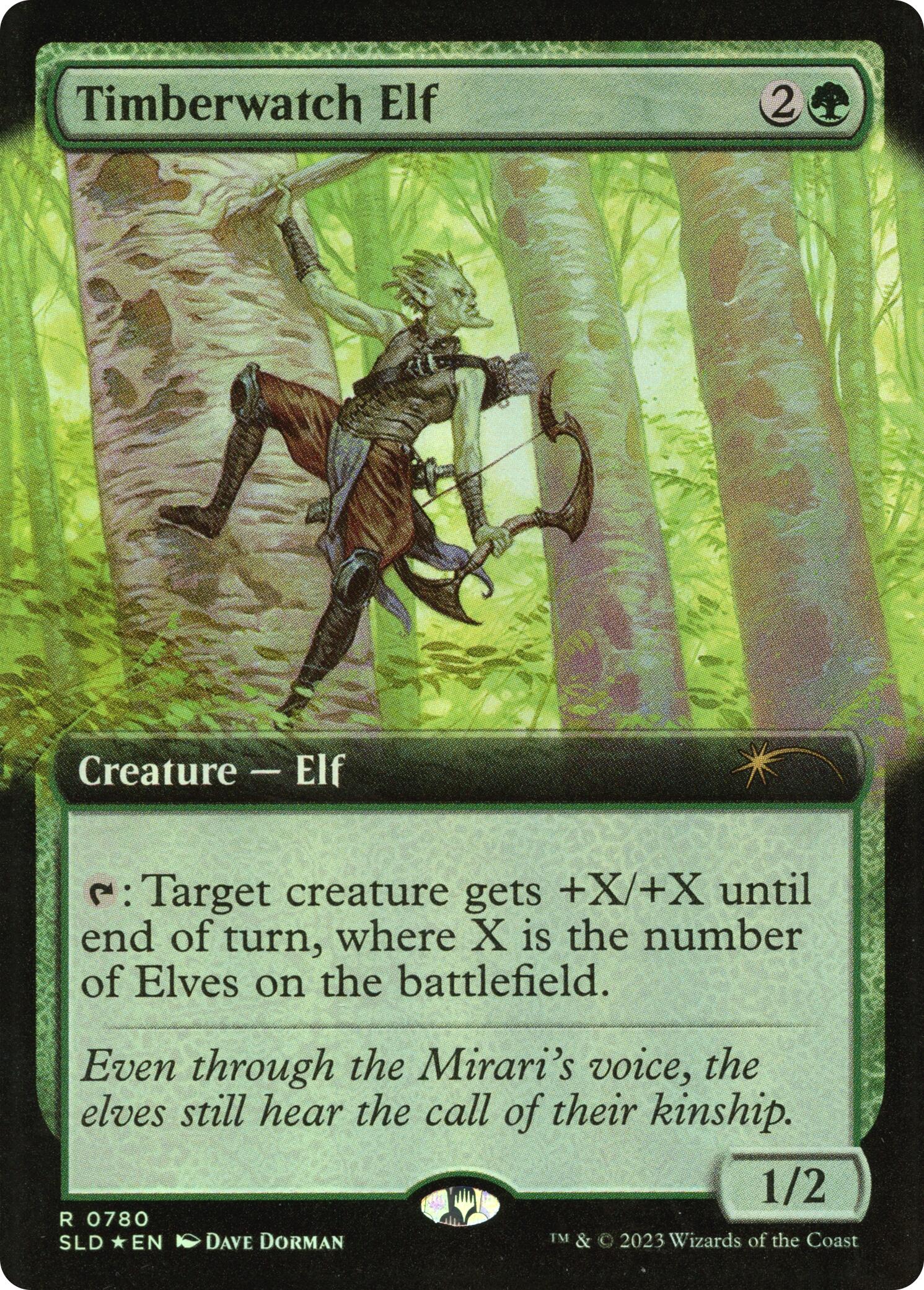 Timberwatch Elf (Extended Art) [Secret Lair Drop Series] | Dumpster Cat Games