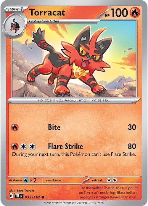 Torracat (033/162) [Scarlet & Violet: Temporal Forces] | Dumpster Cat Games