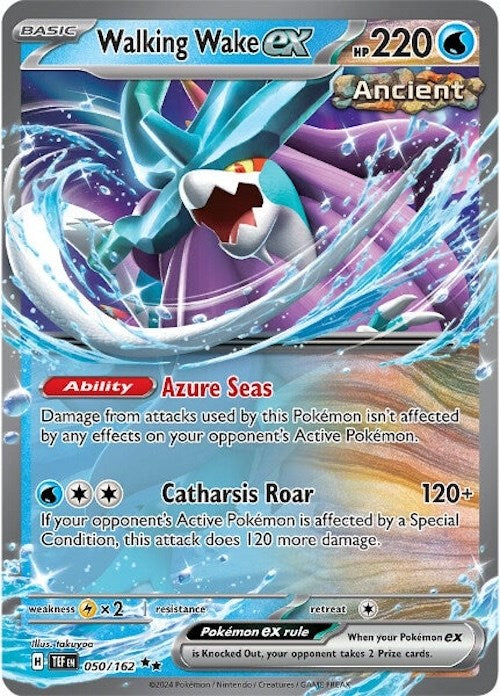 Walking Wake ex (050/162) [Scarlet & Violet: Temporal Forces] | Dumpster Cat Games