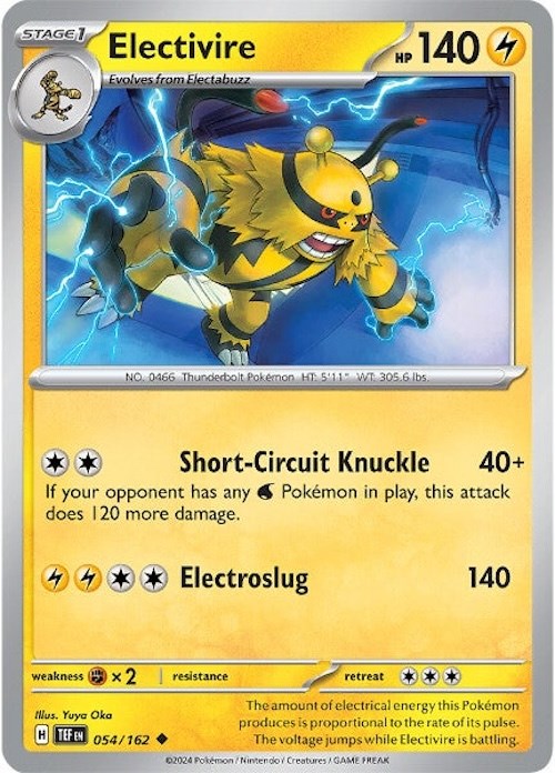 Electivire (054/162) [Scarlet & Violet: Temporal Forces] | Dumpster Cat Games