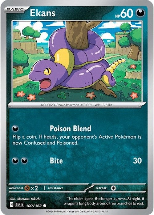 Ekans (100/162) [Scarlet & Violet: Temporal Forces] | Dumpster Cat Games