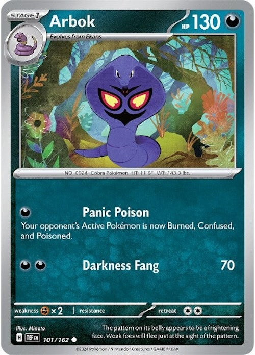Arbok (101/162) [Scarlet & Violet: Temporal Forces] | Dumpster Cat Games