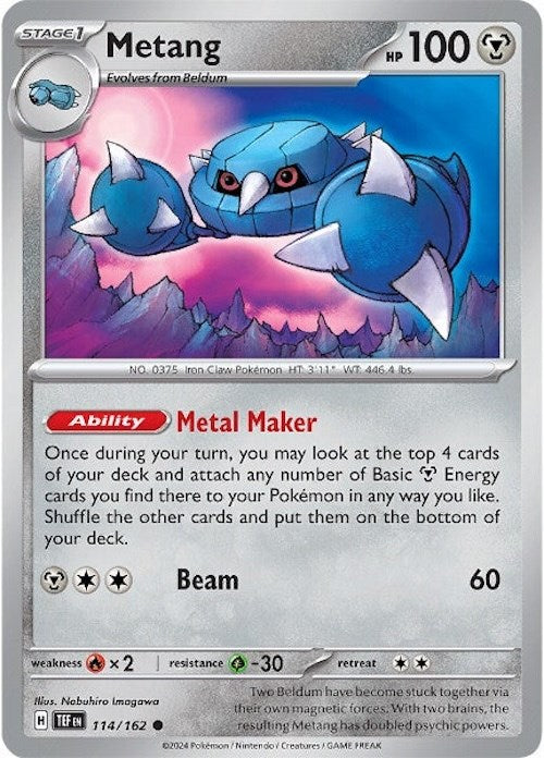 Metang (114/162) [Scarlet & Violet: Temporal Forces] | Dumpster Cat Games