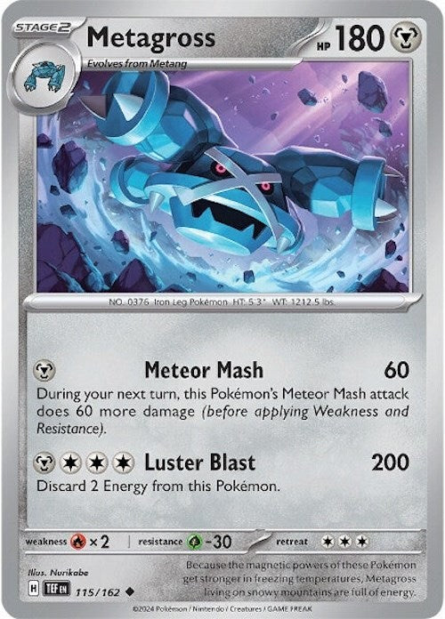 Metagross (115/162) [Scarlet & Violet: Temporal Forces] | Dumpster Cat Games