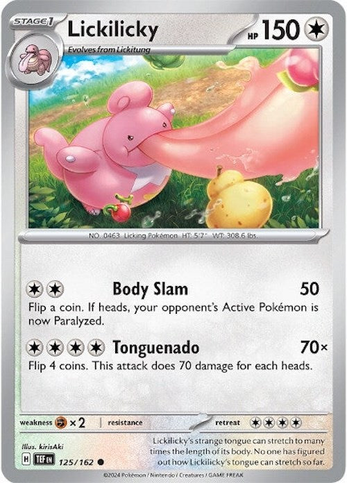 Lickilicky (125/162) [Scarlet & Violet: Temporal Forces] | Dumpster Cat Games