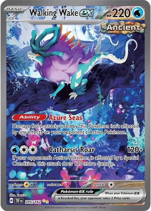 Walking Wake ex (205/162) [Scarlet & Violet: Temporal Forces] | Dumpster Cat Games