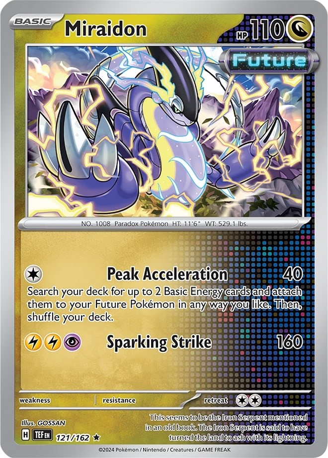 Miraidon (121/162) (Theme Deck Exclusive) [Scarlet & Violet: Temporal Forces] | Dumpster Cat Games