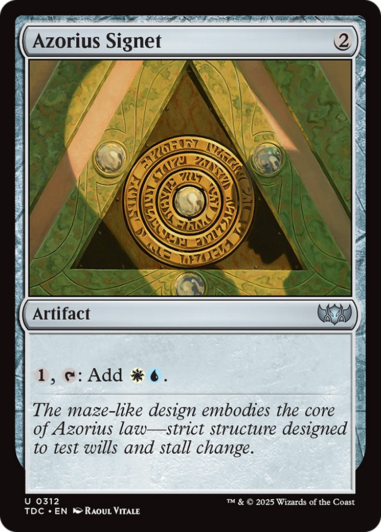 Azorius Signet [Tarkir: Dragonstorm Commander] | Dumpster Cat Games