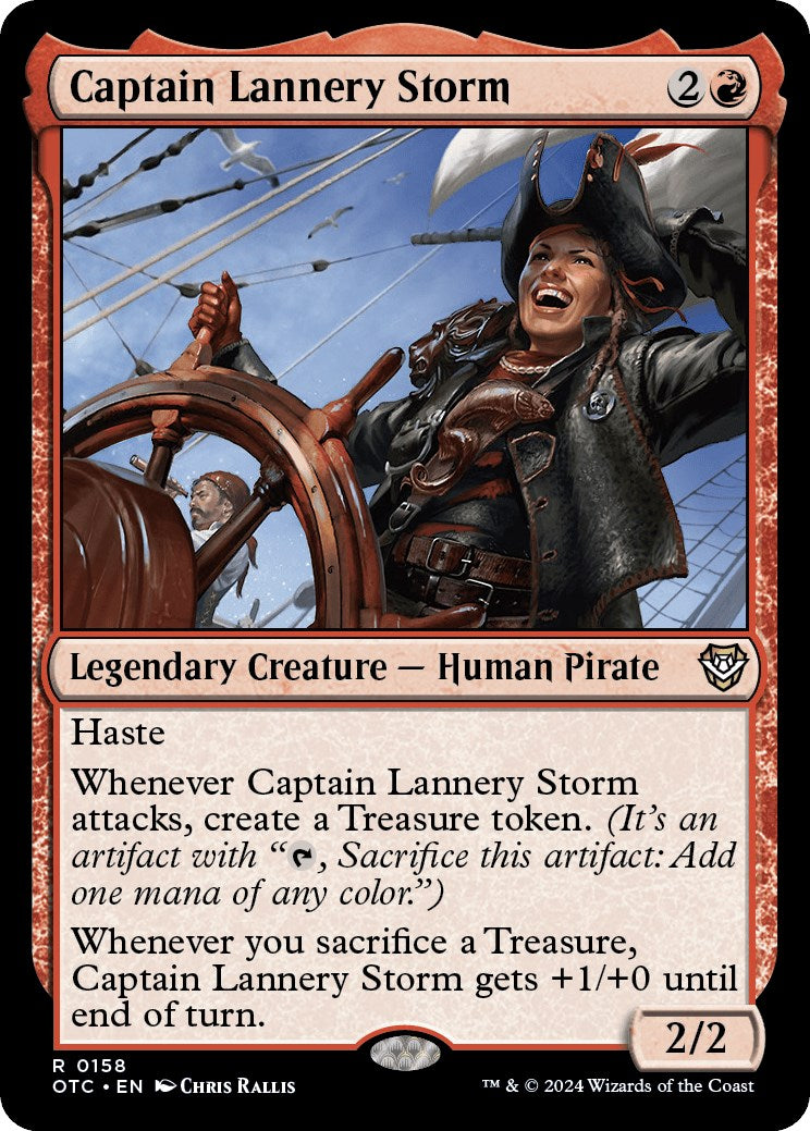 Captain Lannery Storm [Outlaws of Thunder Junction Commander] | Dumpster Cat Games