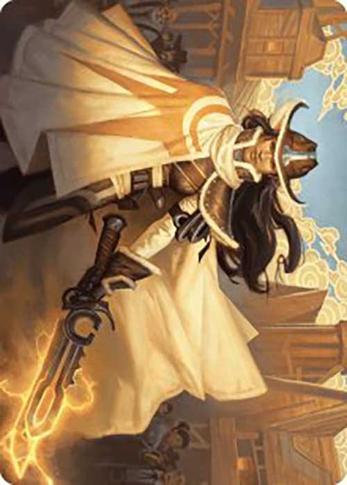 Omenport Vigilante Art Card [Outlaws of Thunder Junction Art Series] | Dumpster Cat Games