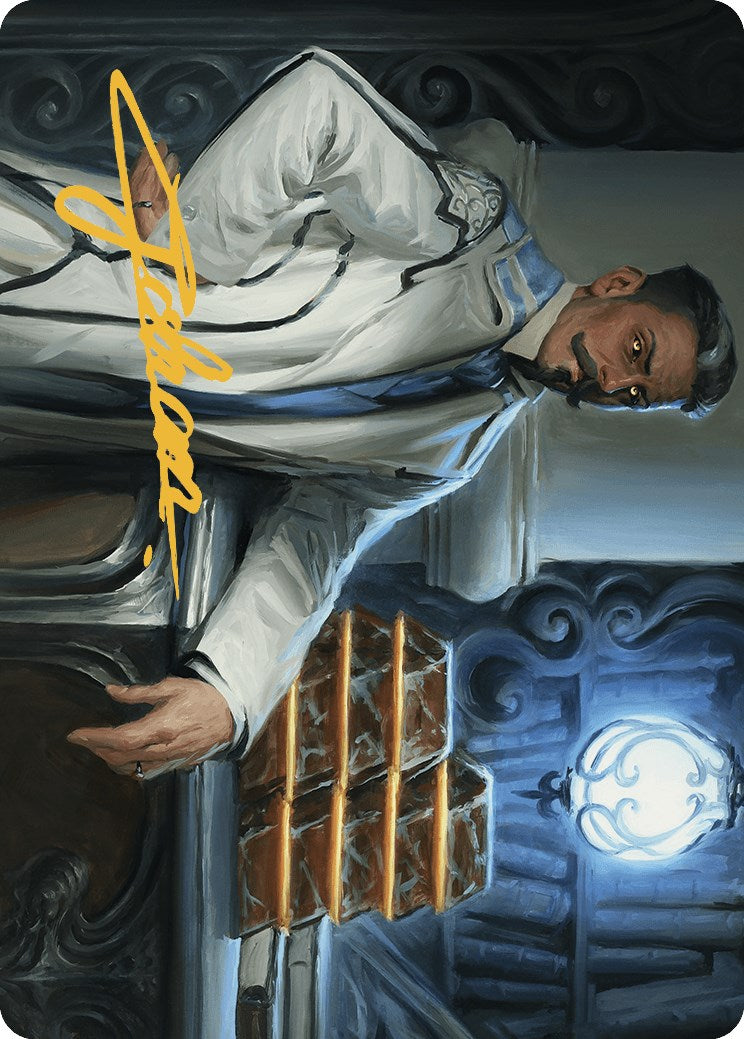 Baron Bertram Graywater Art Card (Gold-Stamped Signature) [Outlaws of Thunder Junction Art Series] | Dumpster Cat Games