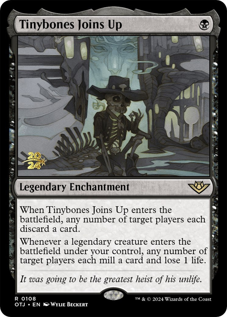 Tinybones Joins Up [Outlaws of Thunder Junction Prerelease Promos] | Dumpster Cat Games