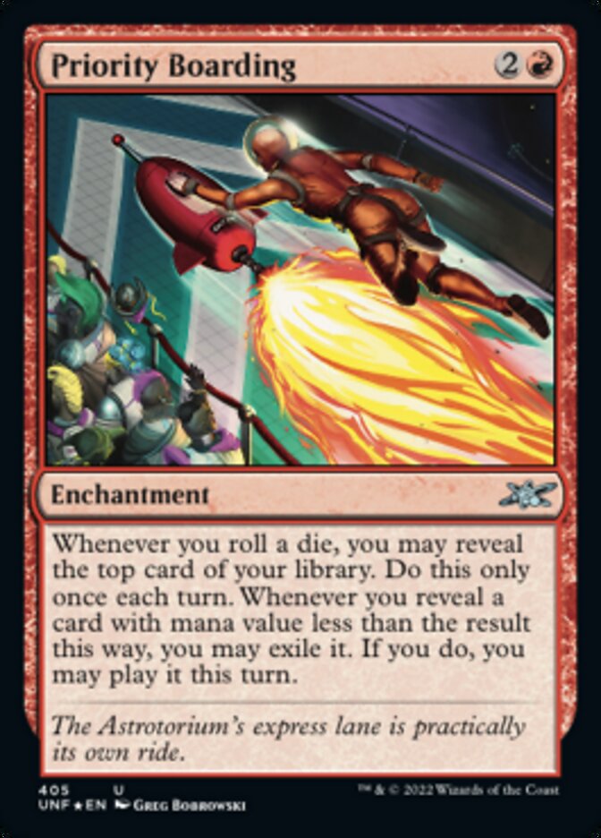 Priority Boarding (Galaxy Foil) [Unfinity] | Dumpster Cat Games