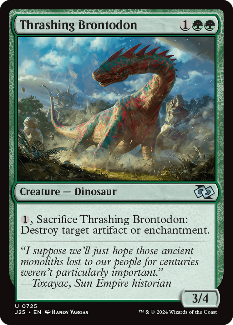 Thrashing Brontodon [Foundations Jumpstart] | Dumpster Cat Games