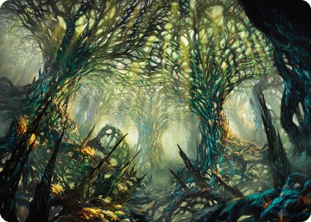 The Hunter Maze Art Card [Phyrexia: All Will Be One Art Series] | Dumpster Cat Games