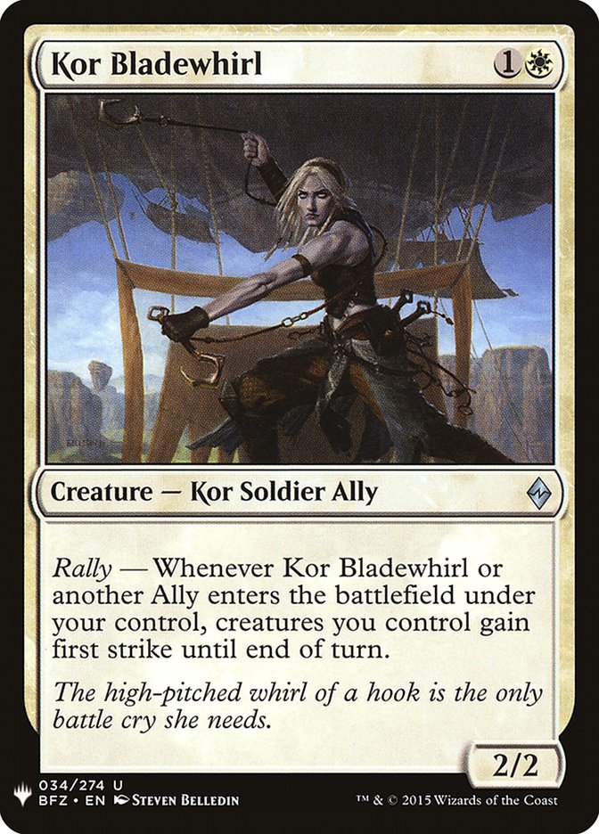 Kor Bladewhirl [Mystery Booster] | Dumpster Cat Games