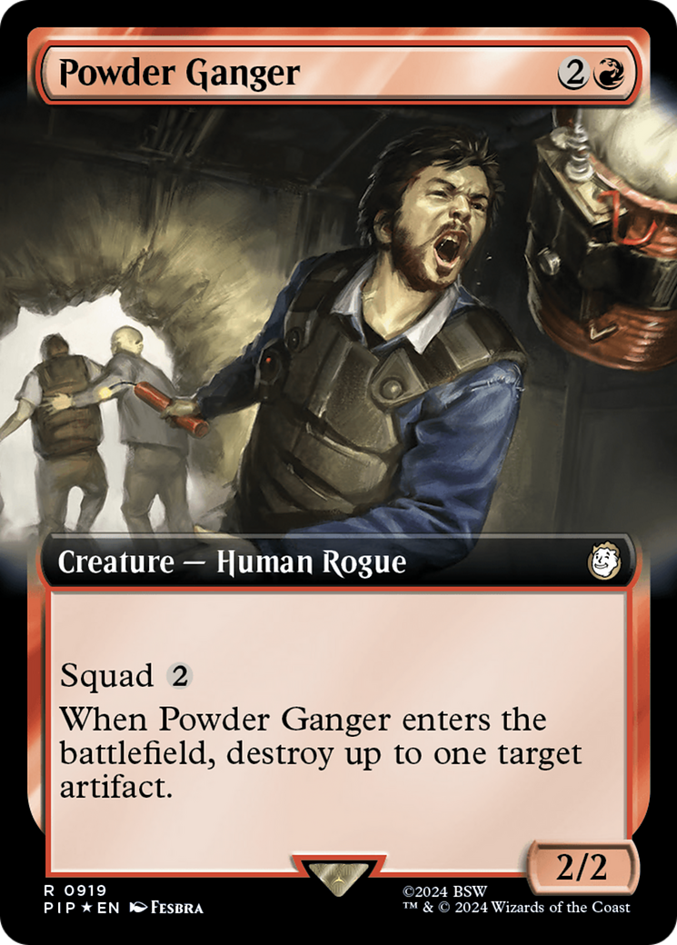 Powder Ganger (Extended Art) (Surge Foil) [Fallout] | Dumpster Cat Games