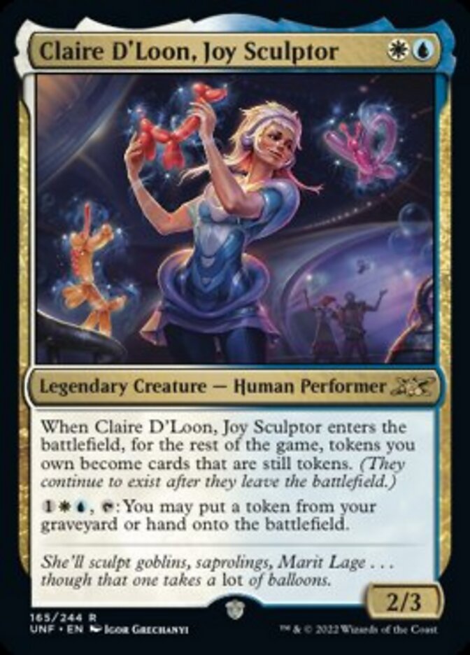 Claire D'Loon, Joy Sculptor [Unfinity] | Dumpster Cat Games