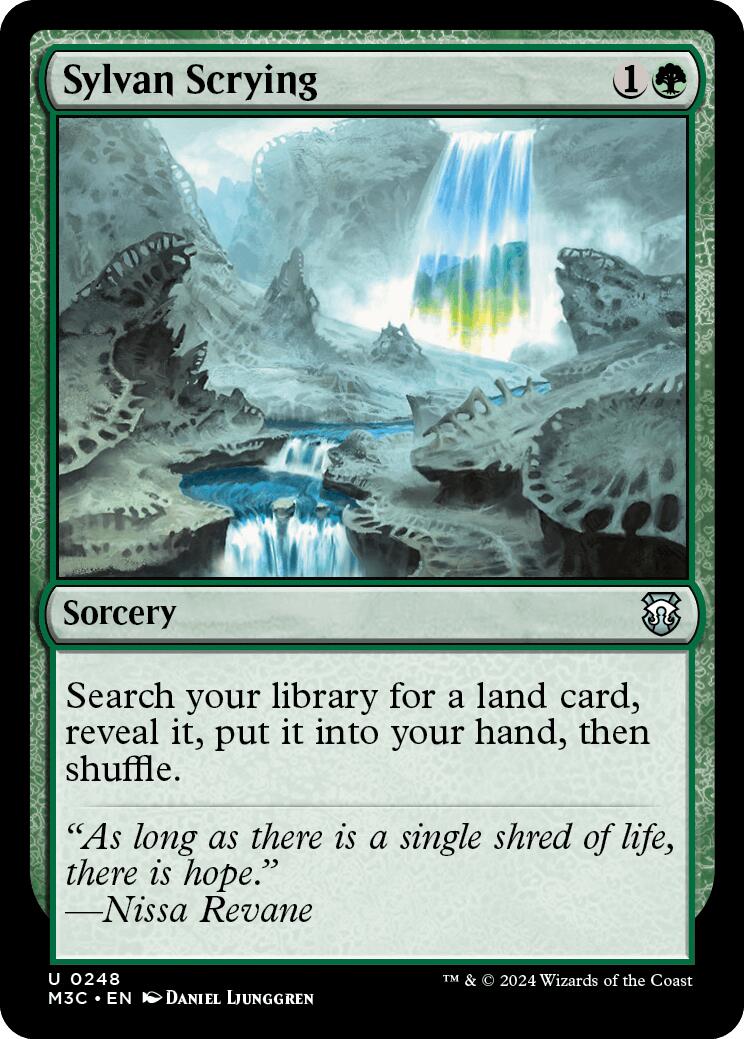 Sylvan Scrying [Modern Horizons 3 Commander] | Dumpster Cat Games