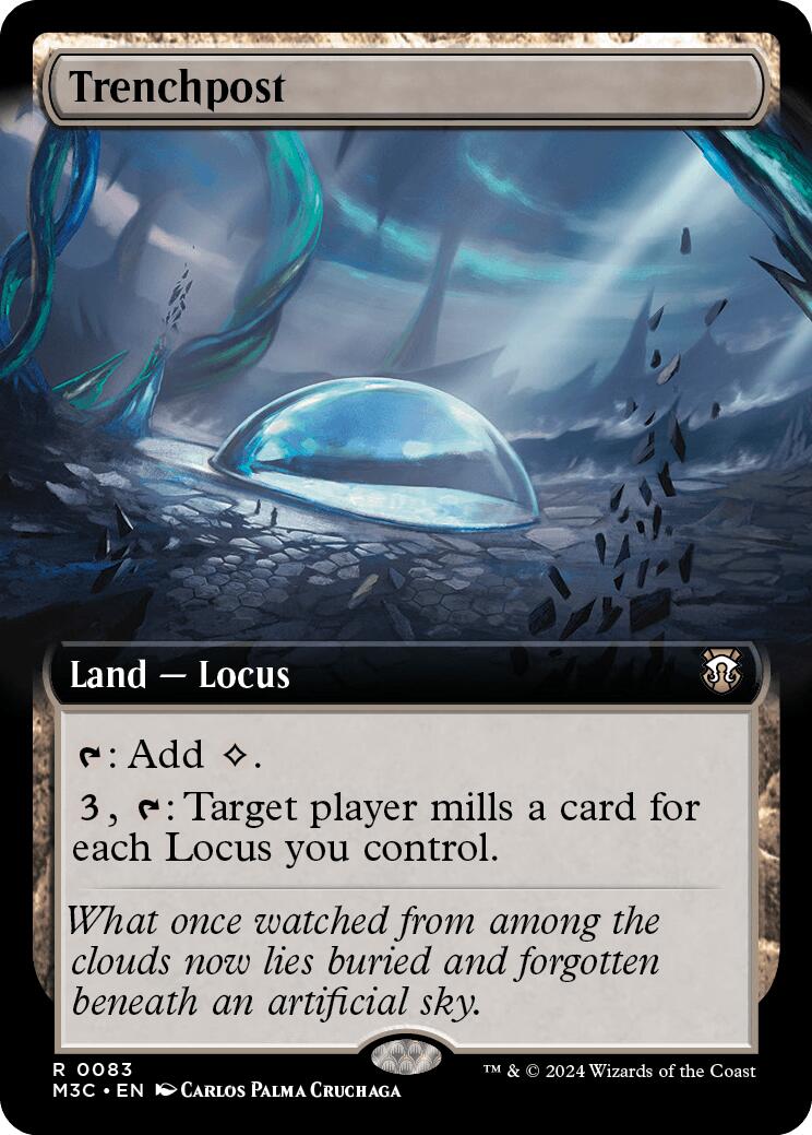 Trenchpost (Extended Art) [Modern Horizons 3 Commander] | Dumpster Cat Games